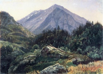 William Stanley Haseltine Painting - Mountain Scenery Switzerland scenery Luminism William Stanley Haseltine